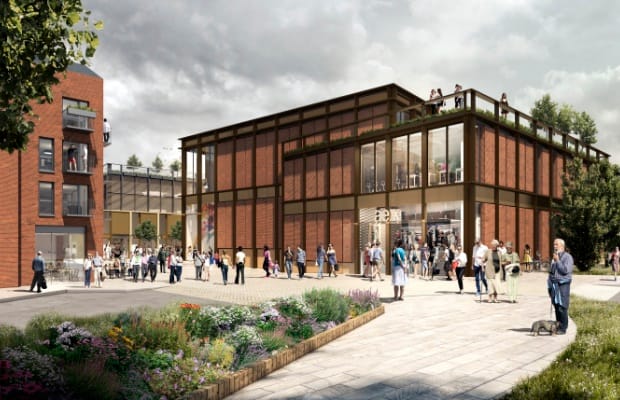 An artist's impression of the Friarsgate development