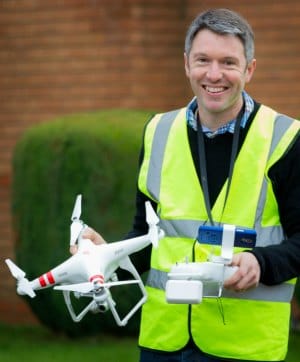 Mark Zaccaria with his drone camera
