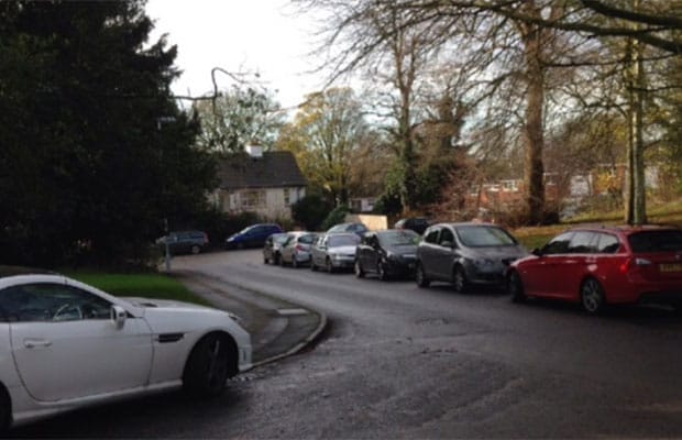 Cars parked around the Beacon Street area. Pic: BSARA