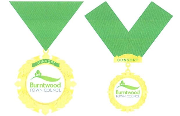 Two of the designs being considered for the new Consort's chain