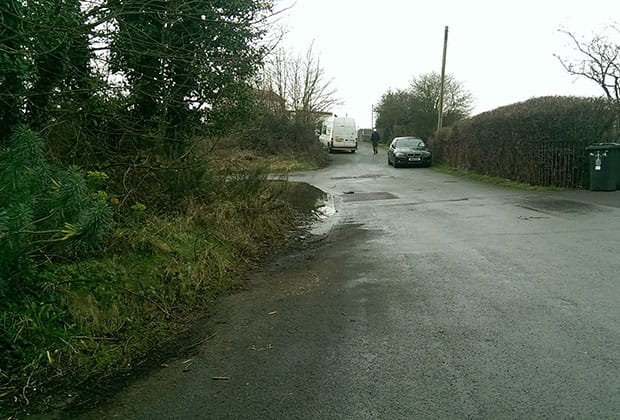 Part of Burton Old Road leading towards Lichfield Trent Valley station