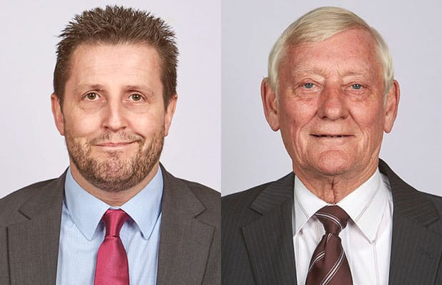 Cllr Richard Mosson and Cllr Eric Drinkwater