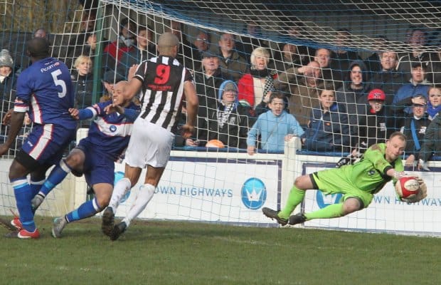 John Bateman pulls off a smart save. Pic: Dave Birt