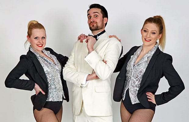 Herod (Dan Anketell) with two of Herod’s dancers, Katie Murphy and Jessica Lambert