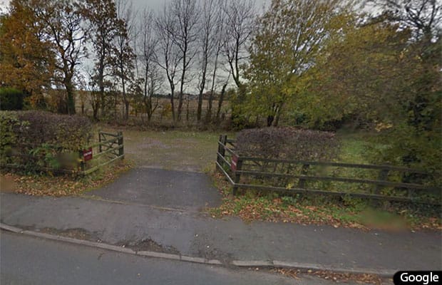 The land on the junction of Pingle Lane and Burntwood Road