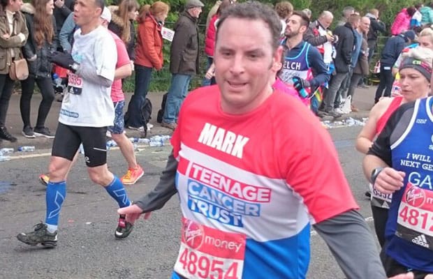 Mark Tweddle running the London Marathon
