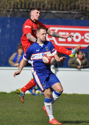 Paul Sullivan comes under pressure. Pic: Pamela Mullins