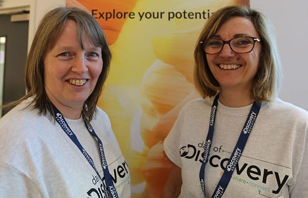Wendy Horden and Jo Bishop from Scotch Orchard Primary School