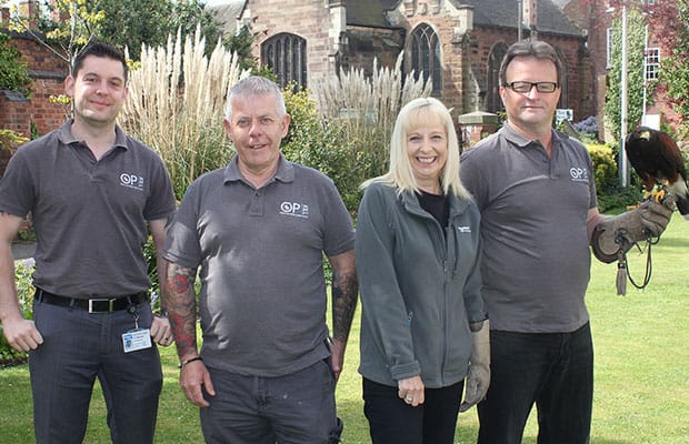 Members of the Opkill pest control team