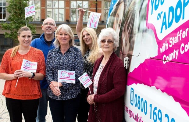 Foster carers get ready to welcome the fostering information bus