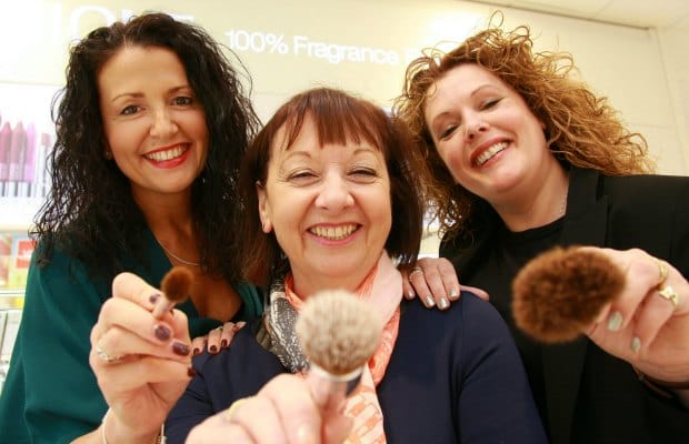 Debenhams store manager Rachel Anslow, Lichfield Ladies Tangle chairman Sue Jay and Alice Reeve of Francesco’s Hair Salon