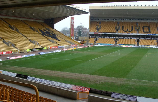 Wolves' Molineux ground where the final of the JW Hunt Cup will take place