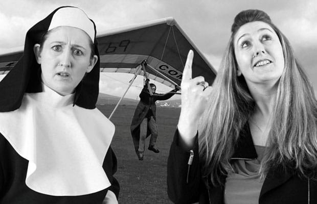 Sheila McMahon with her comedy character Sister Mary