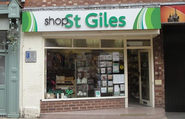 The St Giles Hospice shop in Lichfield