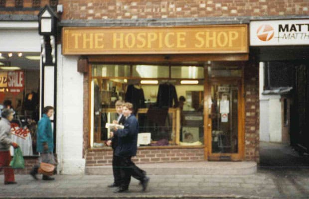 The original St Giles Hospice shop in Lichfield