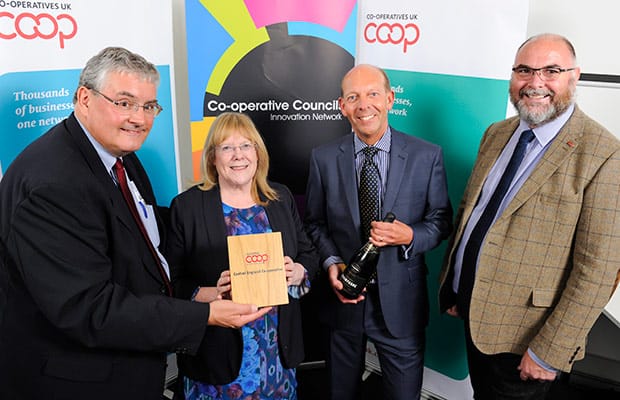 Central England Co-operative collecting their award