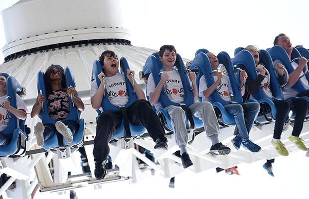 Youngsters enjoying the KidsOut event at Drayton Manor