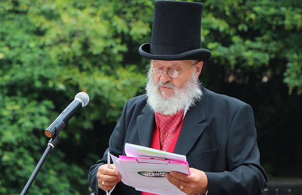 Peter Buck, from the Lichfield and Hatherton Canals Restoration Trust, at Speakers' Corner