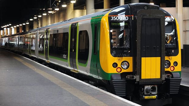 The London Midland Class 350 train which is soon to be called the Lichfield Festival