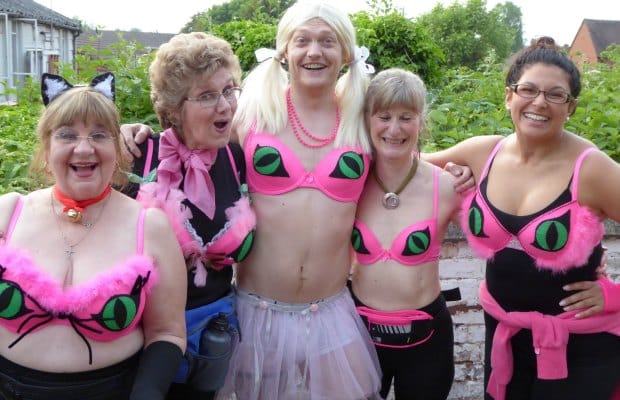 Some of the Lichfield Players cast for their new play Cheshire Cats