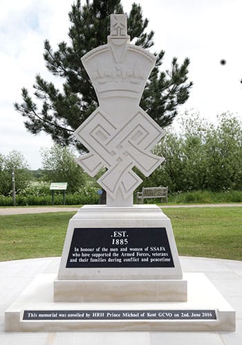 The new SSAFA memorial