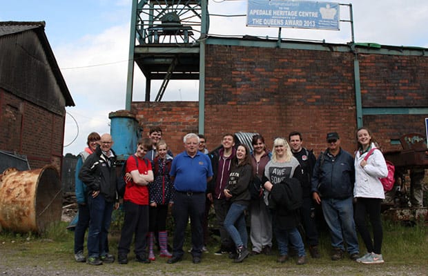The cast of The Hired Man at Apedale Heritage Centre