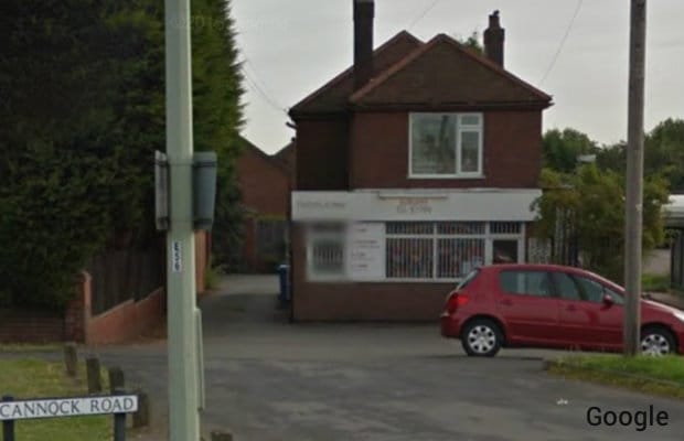 The former doctor's surgery on Cannock Road