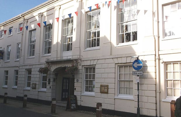 The George Hotel. Pic: Harry Mitchell