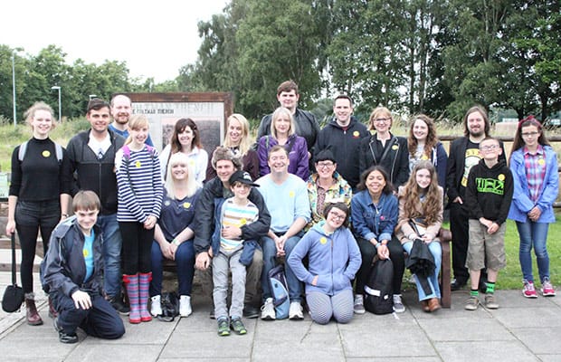 The Hired Man cast at the Staffordshire Regiment Museum