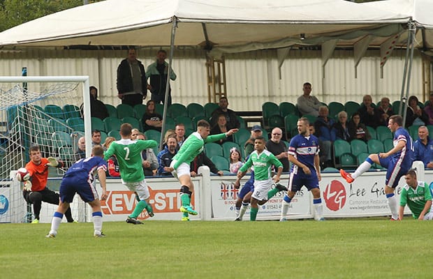 Jack Langston makes it 7-0. Pic: Dave Birt