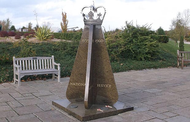 The National Service Memorial. Pic: Harry Mitchell