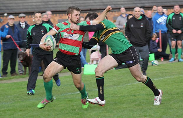 Sam Lloyd tries to wriggle out of a challenge. Pic: Joanne Gough