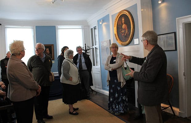 Tour operators exploring the Samuel Johnson Birthplace Museum