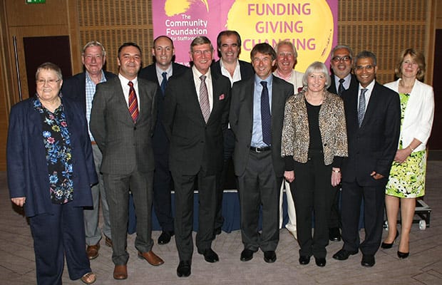 The trustees of the Community Foundation for Staffordshire, including We Love Lichfield’s Simon Price and Chris Spruce