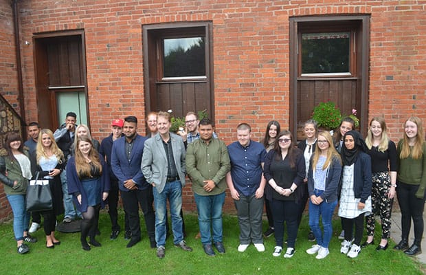 Matthew Ellis with members of the new youth commission