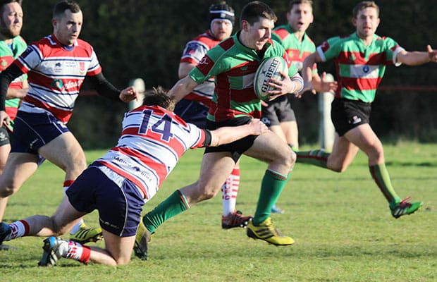 Ben Holt darts through a gap. Pic: Joanne Gough