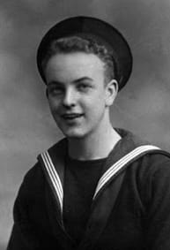 Alfie Booker during his time in the Royal Navy