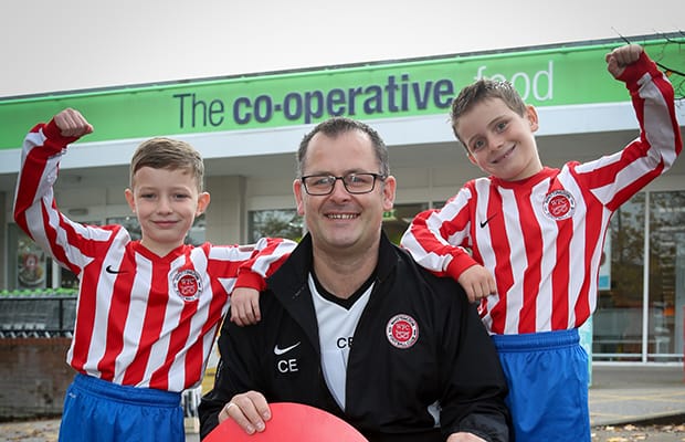 Whittington Blades celebrate their £800 donation