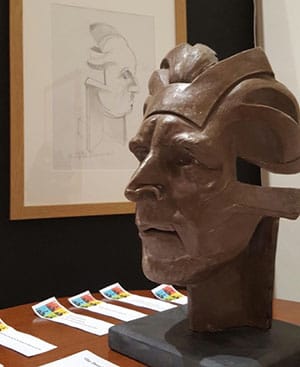 The David Garrick mask created by Peter Walker