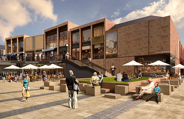 An artist's impression of the new Friarsgate development