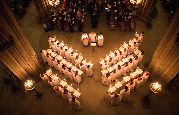 The Advent carol service at Lichfield Cathedral