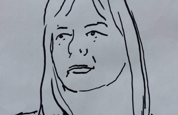 One of the artworks created as part of The Big Draw in Lichfield
