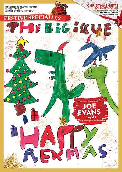 The Big Issue cover designed by Joe Evans
