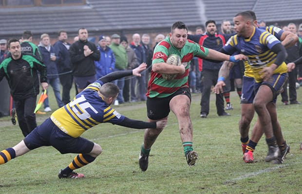 Luke Rookyard makes a break. Pic: Joanne Gough