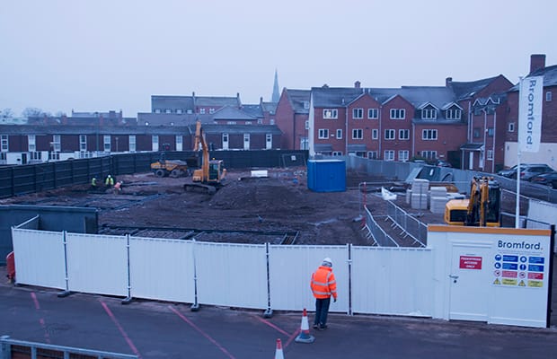 The site of the Lichfield One development