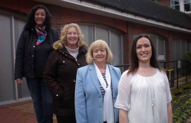 Helen Fisher, Heather Tranter, Janet Eagland and Natasha Pullen