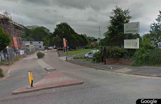 Staffordshire University's Lichfield campus. Pic: Google Streetview
