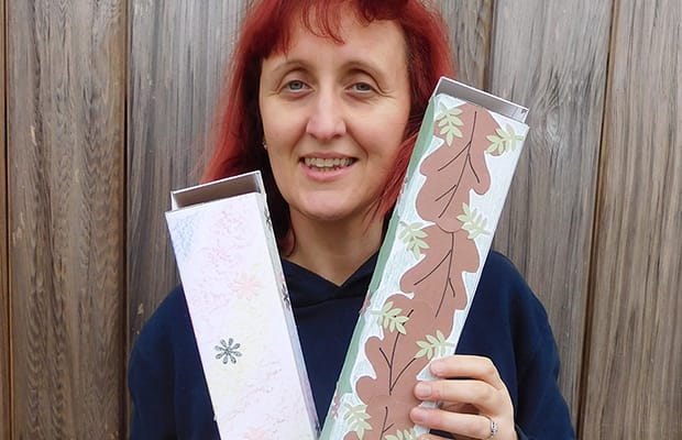 Beacon Park's community and education officer Ruth Witczak with some periscopes