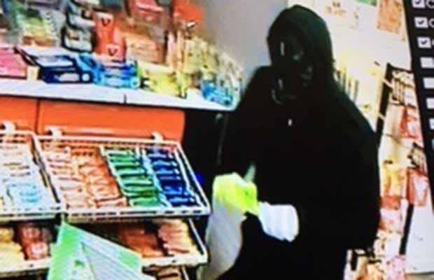 CCTV of the man who tried to rob a petrol station in Fazeley