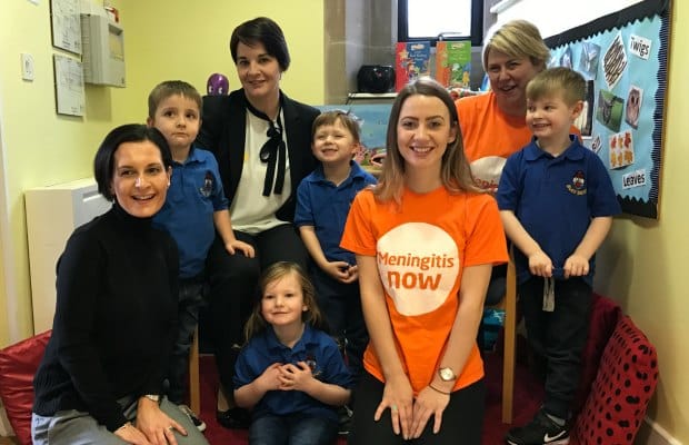 The launch of the link-up between Busy Bees and Meningitis Now